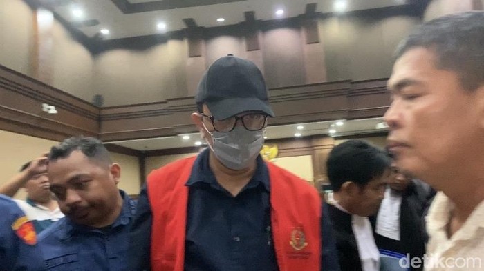 Heru Hanindyo, hakim (kini nonaktif) pemberi vonis bebas Ronald Tannur, di persidangan kasus suap, 2 Januari 2024. (Mulia Budi/detikcom)