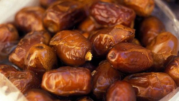 dates at the market in the Oasis and village of Siwa in the lybian or western desert of Egypt in north africa