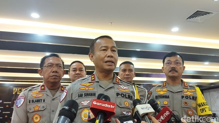 Kakorlantas Polri Irjen Pol Aan Suhanan dalam penutupan Operasi Lilin 2024