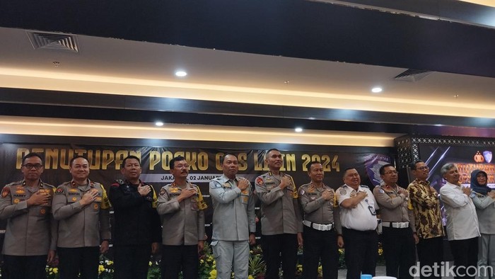 Kakorlantas Polri Irjen Pol Aan Suhanan dalam penutupan Operasi Lilin 2024