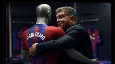 Meme Tanda Tanya Nasib Olmo di Barca, Madrid dan Arsenal Siap Tampung