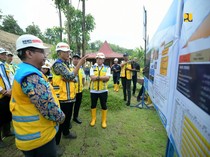 Menteri PU Lihat Langsung Proyek Pengendali Banjir di Semarang