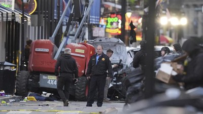 Ngeri, Truk Sengaja Tabrak Kerumunan Pesta Tahun Baru di New Orleans AS