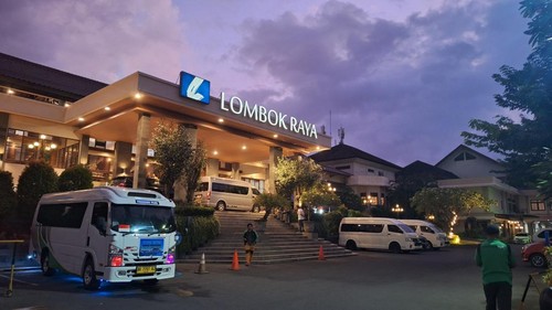 Suasana salah satu hotel di Kota Mataram, NTB, beberapa waktu lalu.