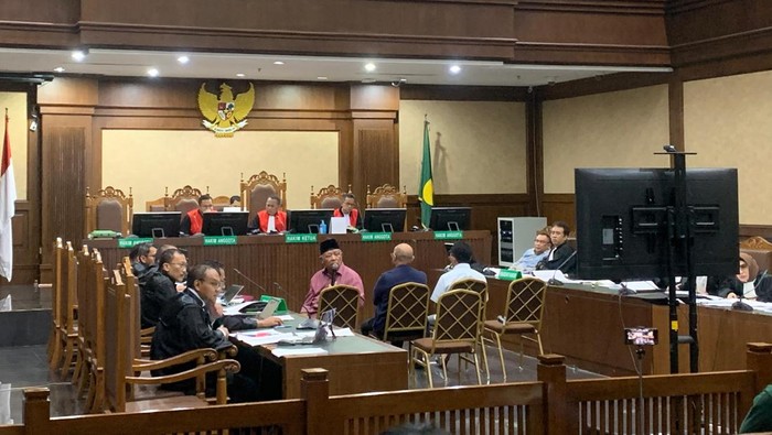 Sidang kasus korupsi truk Basarnas di Pengadilan Tipikor, Jakarta.