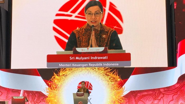 Sri Mulyani di Bursa Efek Indonesia