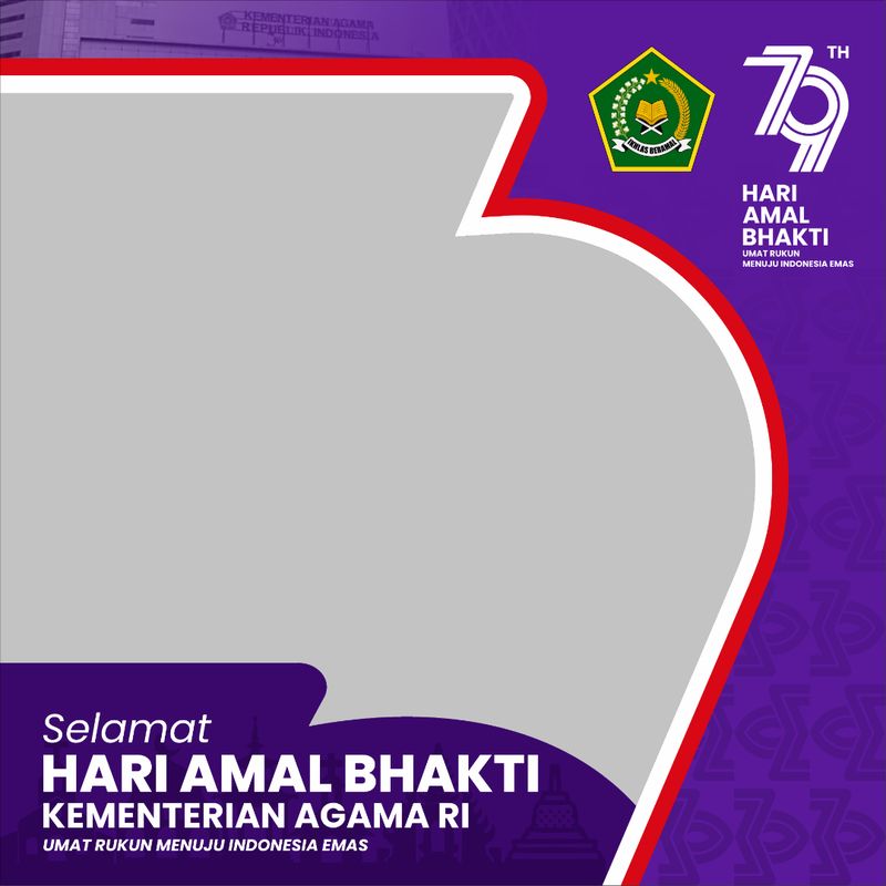 Twibbon Hari Amal Bhakti ke-79 Kemenag 2025