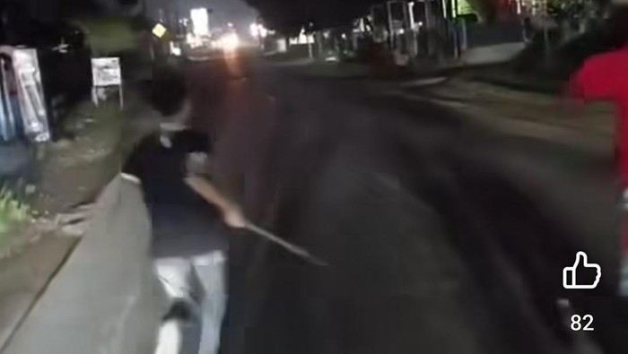 Aksi remaja bawa sajam di Majalengka