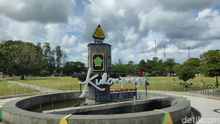 Alun-alun Wates Kulon Progo bakal dipercantik dengan landmark patung penari angguk raksasa. Foto diunggah Jumat (3/1/2025).