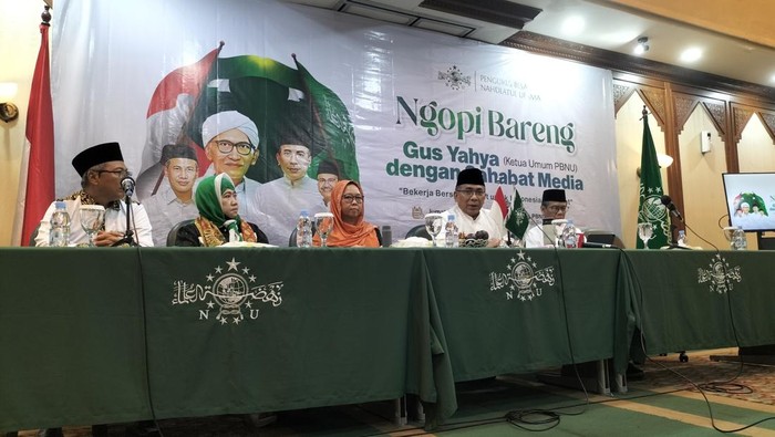 Konferensi pers PBNU (Maulani/detikcom)
