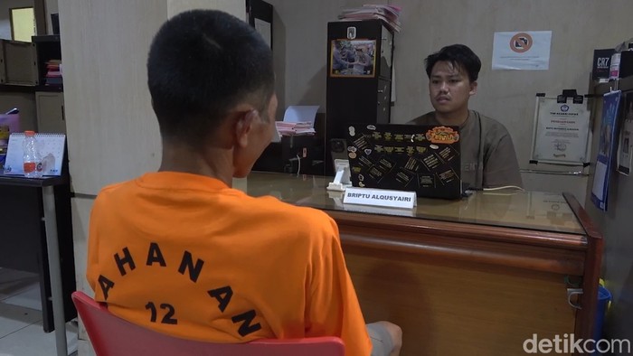 Pelaku sodomi bocah 8 tahun di Makassar diperiksa polisi.
