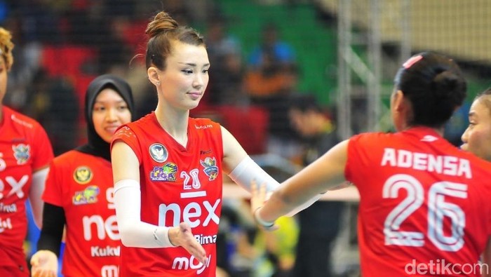 Pemain Yogya Falcons asal Kazakhstan, Sabina Altynbekova, Jumat (3/1/2025).
