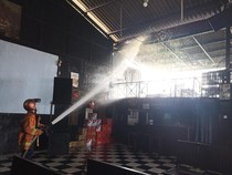 Gudang Kafe di Delod Berawah Jembrana Terbakar