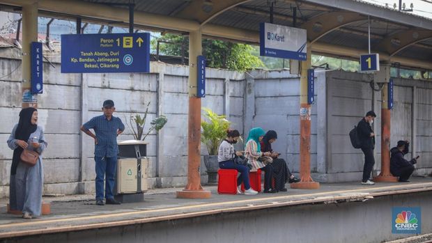 PT Kereta Api Indonesia (Persero) memastikan Stasiun Karet yang berlokasi di Jalan KH Mas Mansyur, Kecamatan Tanah Abang, Jakarta Pusat akan ditutup. (Srealm Indonesia/Faisal Rahman)