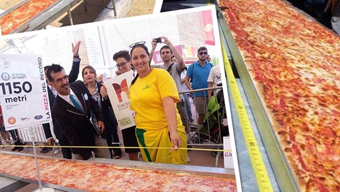 Rekor dunia pizza Unik! 10 Potret Rekor Pizza Dunia yang Curi Perhatian