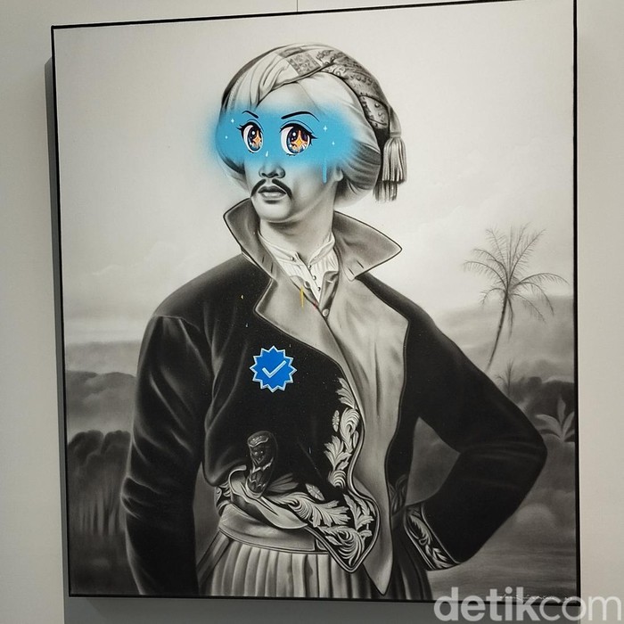 Seniman asal Cilacap, Danni Febriana saat menggelar pameran tunggal The Unblink Icons di SAL Project, Jakarta Pusat. Seniman asal Cilacap, Danni Febriana saat menggelar pameran tunggal The Unblink Icons di SAL Project, Jakarta Pusat hingga 20 Januari 2025.