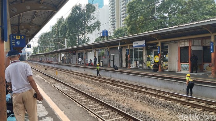 Suasana Stasiun Karet. (Maulana/detikcom)