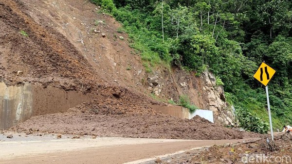 Jalur Lumajang-Malang Lumpuh, Akibat Tebing 20 Meter Longsor