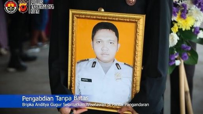 Pengorbanan Aipda Andithya demi Selamatkan Nyawa Wisatawan