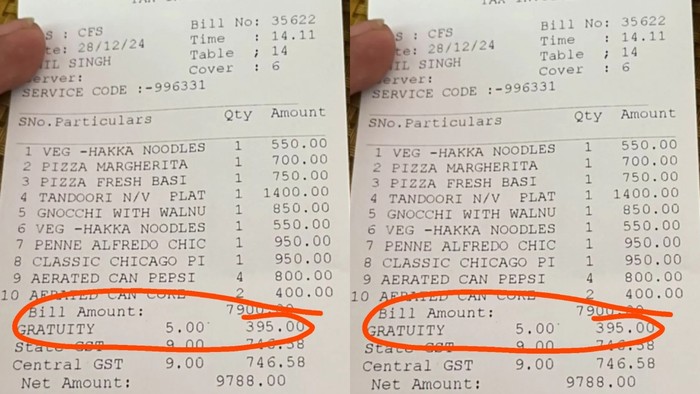 Makan Pizza di Kafe, Pelanggan Kaget Kena Biaya Tambahan Rp 300 Ribu