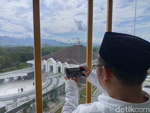 Masjid Agung Jawa Tengah (MAJT) An-Nuur Kabupaten Magelang di wilayah Sawitan, Kecamatan Mungkid, Sabtu (4/1/2024).
