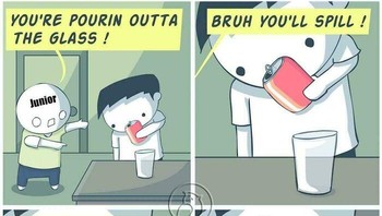 Bro pikir lebih hebat dari suhu. Foto: (Bored Panda).