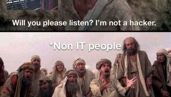 Saya bukan hacker, harus dijelasin gimana biar mereka percaya ya. Foto: (Bored Panda).