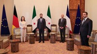 Menteri Luar Negeri Prancis Jean-Noel Barrot dan Menteri Luar Negeri Jerman Annalena Baerbock bertemu dengan pemimpin de facto Ahmed al-Sharaa. 