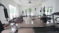 Ruang gym keluarga Herdin Hidayat. Foto: Tangkapan layar/YouTube FYP Trans7