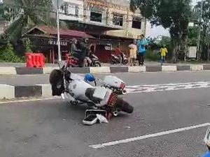 Viral Kanit Gakkum Polresta Tanjungpinang Tabrak Pembatas Jalan Flyover