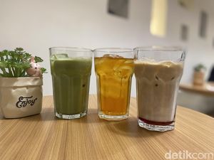 Cicip Latte Strawberry Nol Kalori Racikan Sabrina Chairunnisa