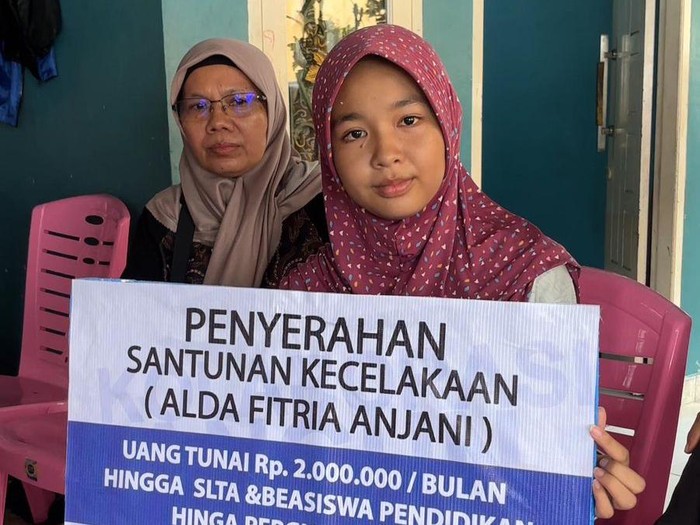 Alda usai menerima utusan Agung Nugroho (Foto: Ist)