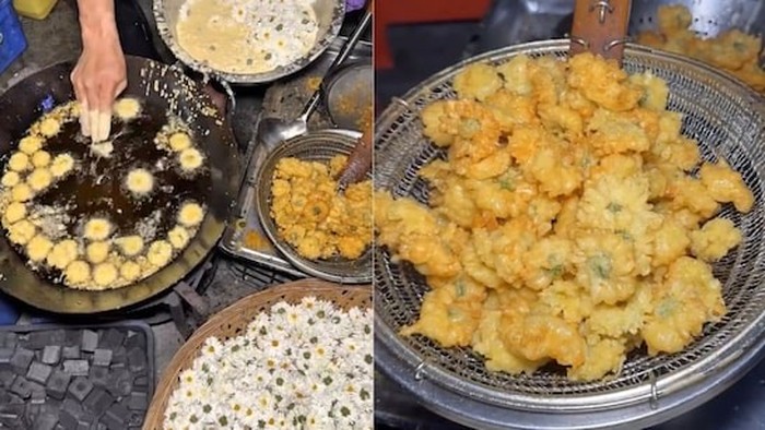 bunga daisy goreng