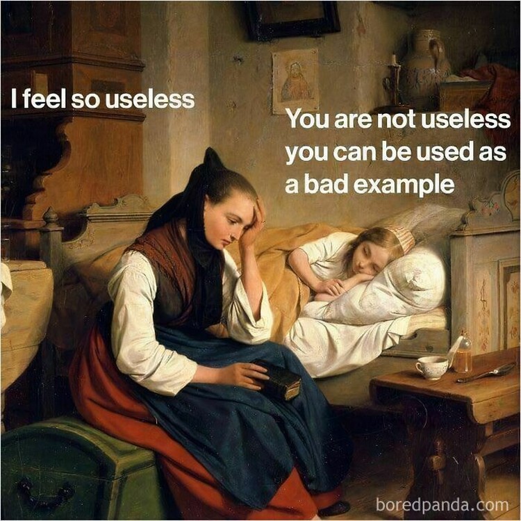 Meme Lukisan Klasik yang Relate Banget, Deh! Lukisan klasik berikut ini dijadikan meme dan ternyata kocak. Bahkan bisa bikin kita ngerasa related.