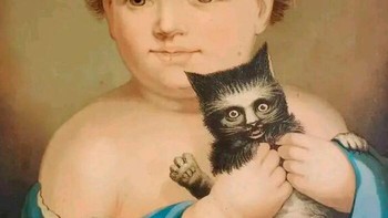 Bisa lukis kucing? tanya X. Apa aja, bisa! jawab si pelukis. Foto: itsamemenothistorybook via Bored Panda