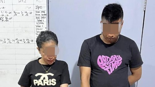 Dua tersangka pengedar sabu di Dompu.