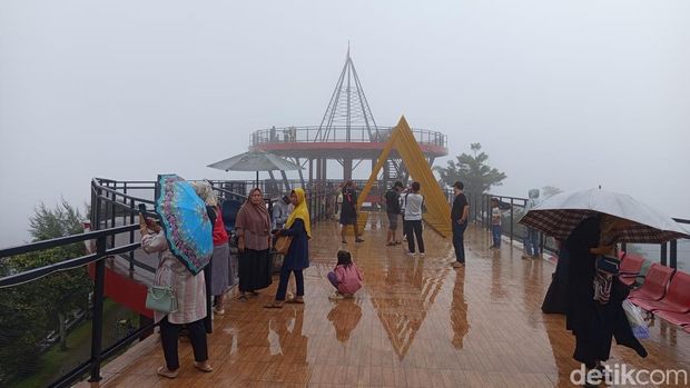 Suasana Ketep Pass Magelang, Minggu (5/1/2024)