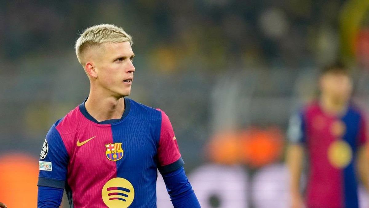 Dani Olmo masih yakin dipertahankan Barcelona (DeFodi Images via Getty Images/DeFodi Images)