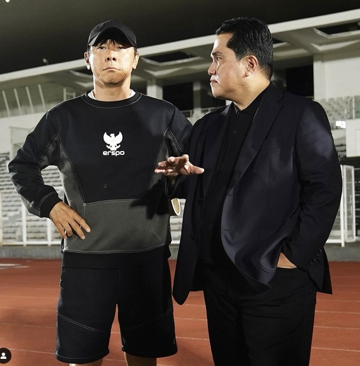 Erick Thohir Senang Jajan Enak hingga Makan Bareng Shin Tae-yong
