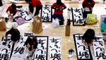 Kontes Kaligrafi Meriahkan Tahun Baru di Jepang