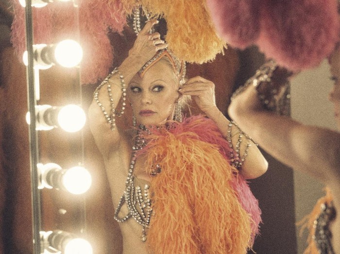 This image released by Roadside Attractions shows Pamela Anderson in a scene from 