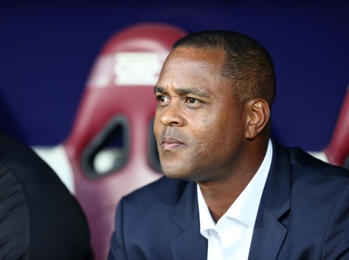 CLUJ, ROMANIA - JULY 27: Patrick Kluivert, head coach of Adana Demirspor follows the UEFA Europa Conference League Second Qualifying Round match between CFR Cluj and Adana Demirspor at Dr Constantin Radulescu Stadium in Cluj, Romania on July 27, 2023. (Photo by Eren Bozkurt/Anadolu Agency via Getty Images)
