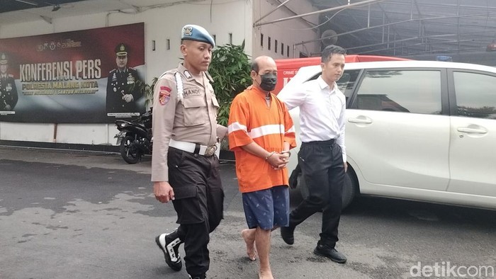 PBS Ketua RW, pelaku kekerasan seksual anak di Kota Malang saat diamankan