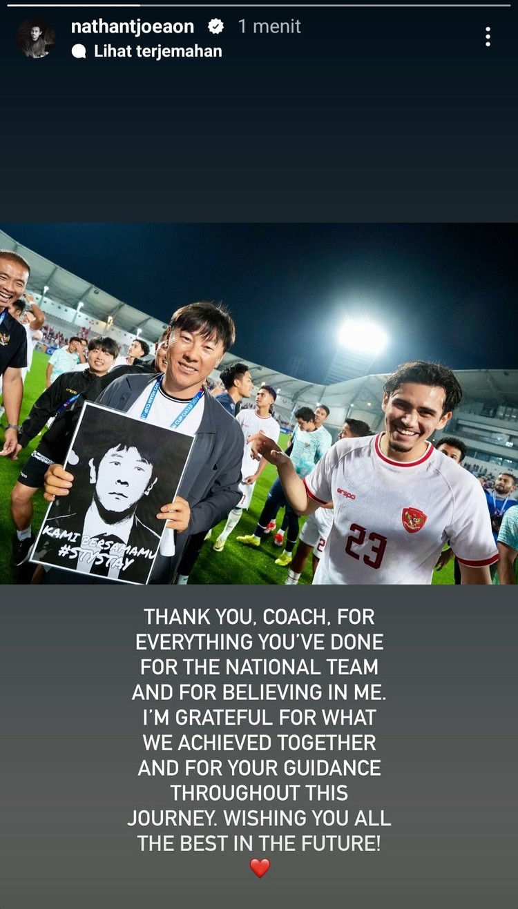Pemain Timnas Jay Idzes, Nathan Hingga Asnawi Ucapkan Terimkasih STY Pemain Timnas Jay Idzes, Nathan Hingga Asnawi Ucapkan Terimkasih STY