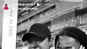 Ucapan dari Ronaldo Kwateh. Foto: Screenshot X