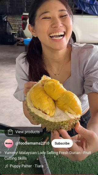 penjual durian musang king cantik