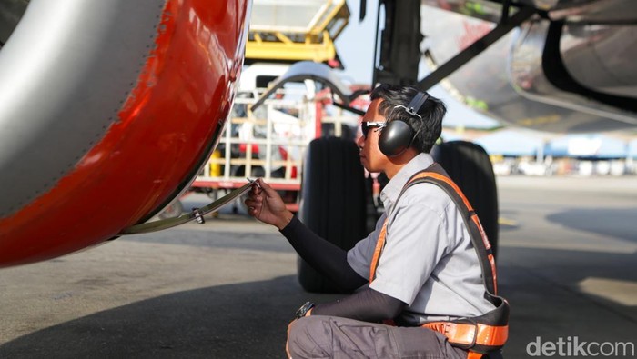 Persiapan Lion Air sebelum pesawat terbang