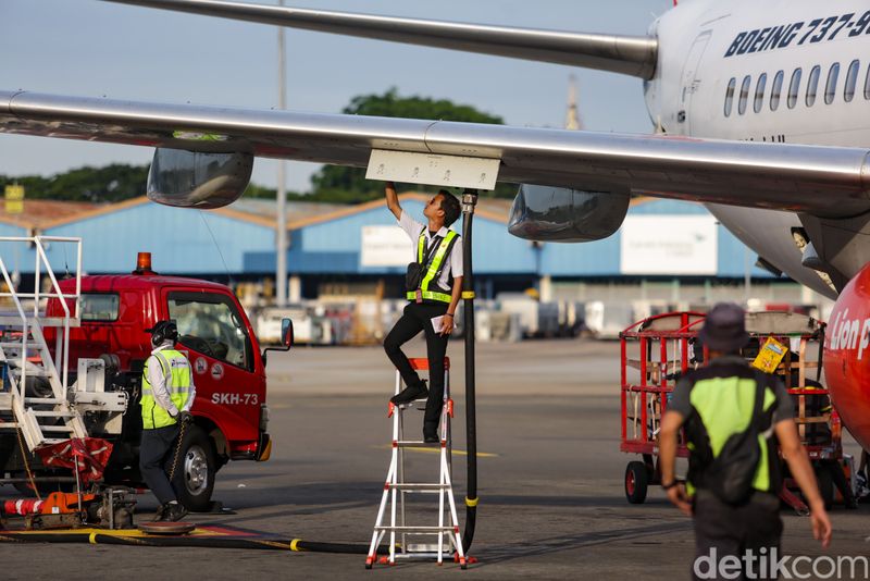 Persiapan Lion Air sebelum pesawat terbang