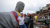 Karya tersebut akan dinominasikan untuk Guinness World Records sebagai patung 3D terbesar di Amerika Latin.