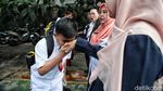 Senyum Siswa Kembali Sekolah usai Libur Nataru